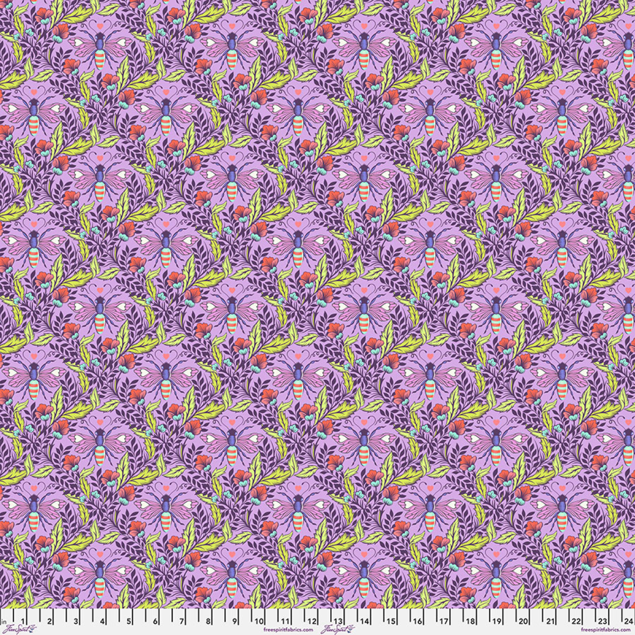 Tula Pink - Full Moon Forest 2 - Shake Your Honey Maker - Blossom
